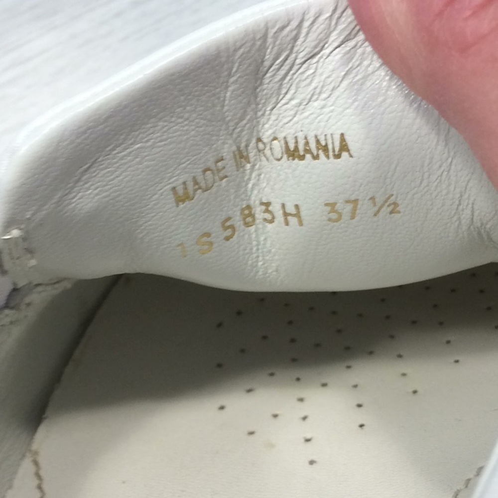 Prada Lips Appliqued Leather Slip On Sneaker- 37.5 - Picture 5 of 16